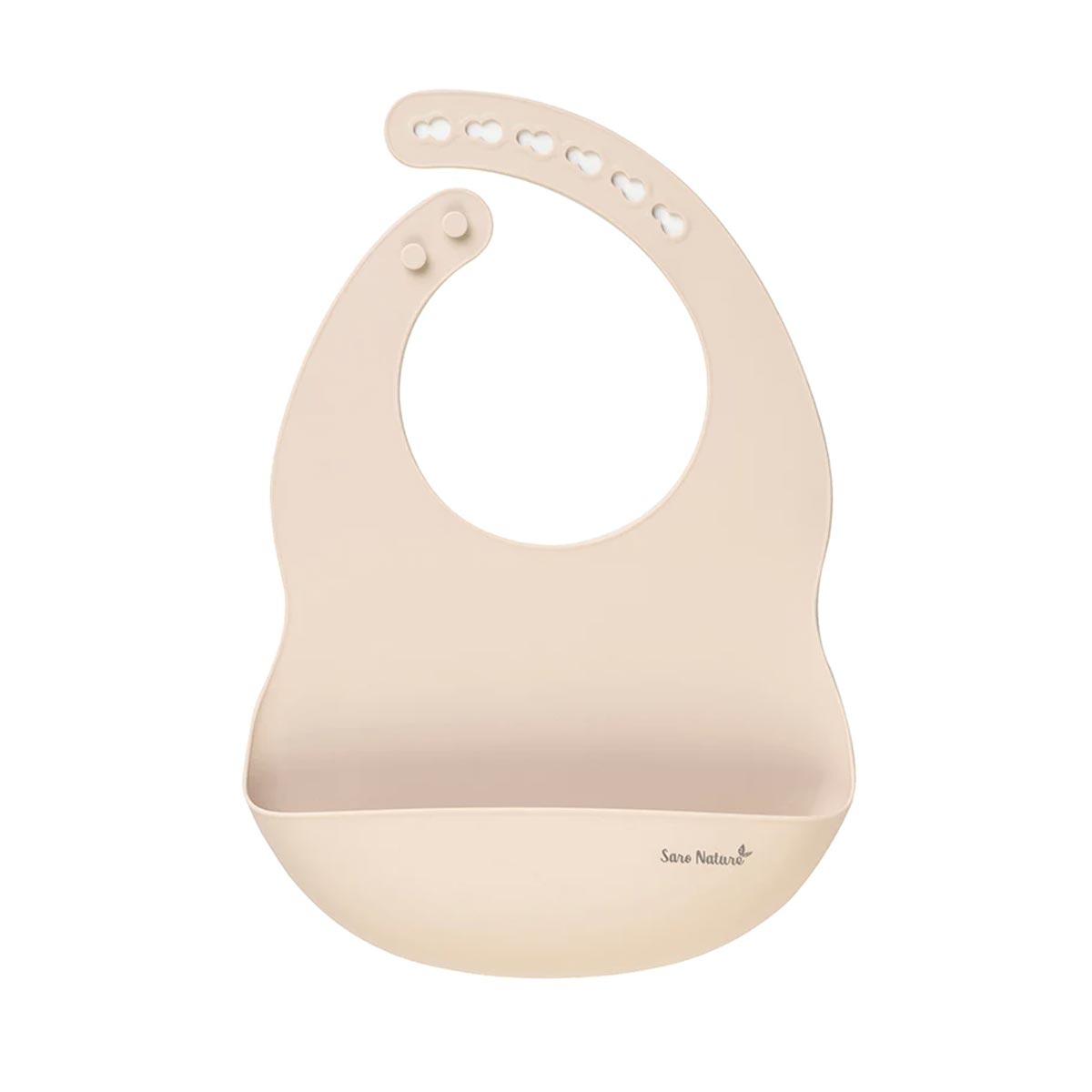 Σαλιάρα Σιλικόνης 6+ Μηνών Saro Eco Friendly 17486 Sand
