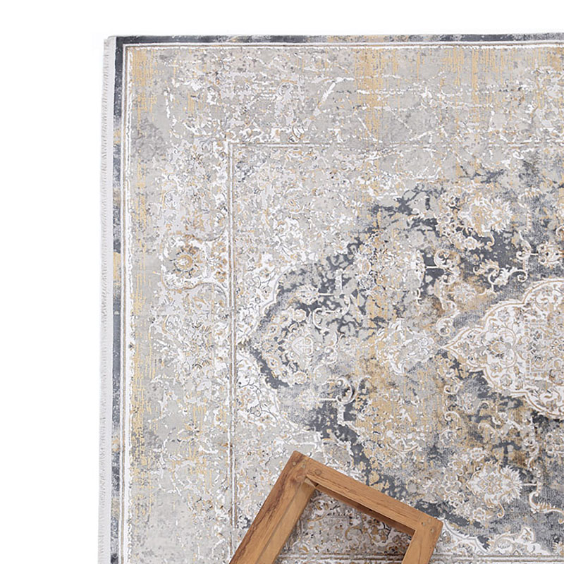 Χαλί Διαδρόμου (80X150) Royal Carpet Bamboo Silk 5991A L Grey Anthracite Χαλιά Γκρι Spitishop