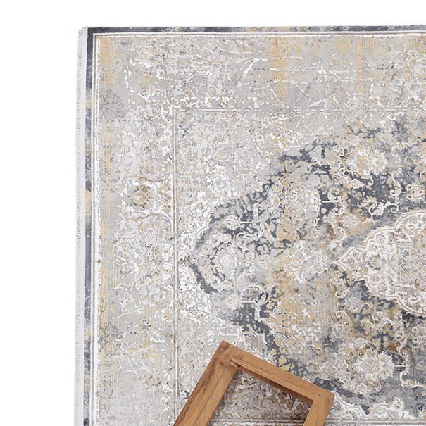 Χαλί Διαδρόμου (80x150) Royal Carpet Bamboo Silk 5991A L.Grey/Anthracite