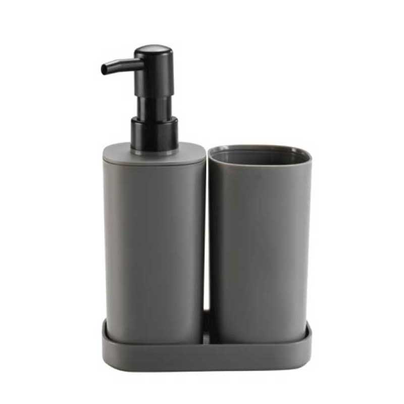 Αξεσουάρ Μπάνιου (Σετ 3τμχ) L-C Vita Anthracite 1801820