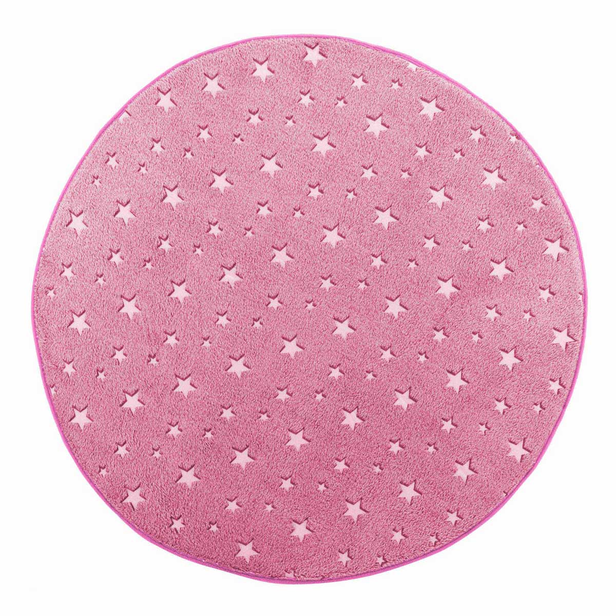Φωσφοριζέ Στρογγυλό Πατάκι (Φ90) L-C Fluo Night Fuchsia 1611418