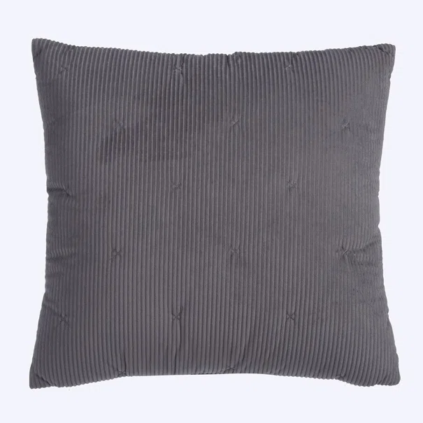 Διακοσμητικό Μαξιλάρι Κοτλέ (45x45) Nef-Nef Homeware Elements Kotler Anthracite