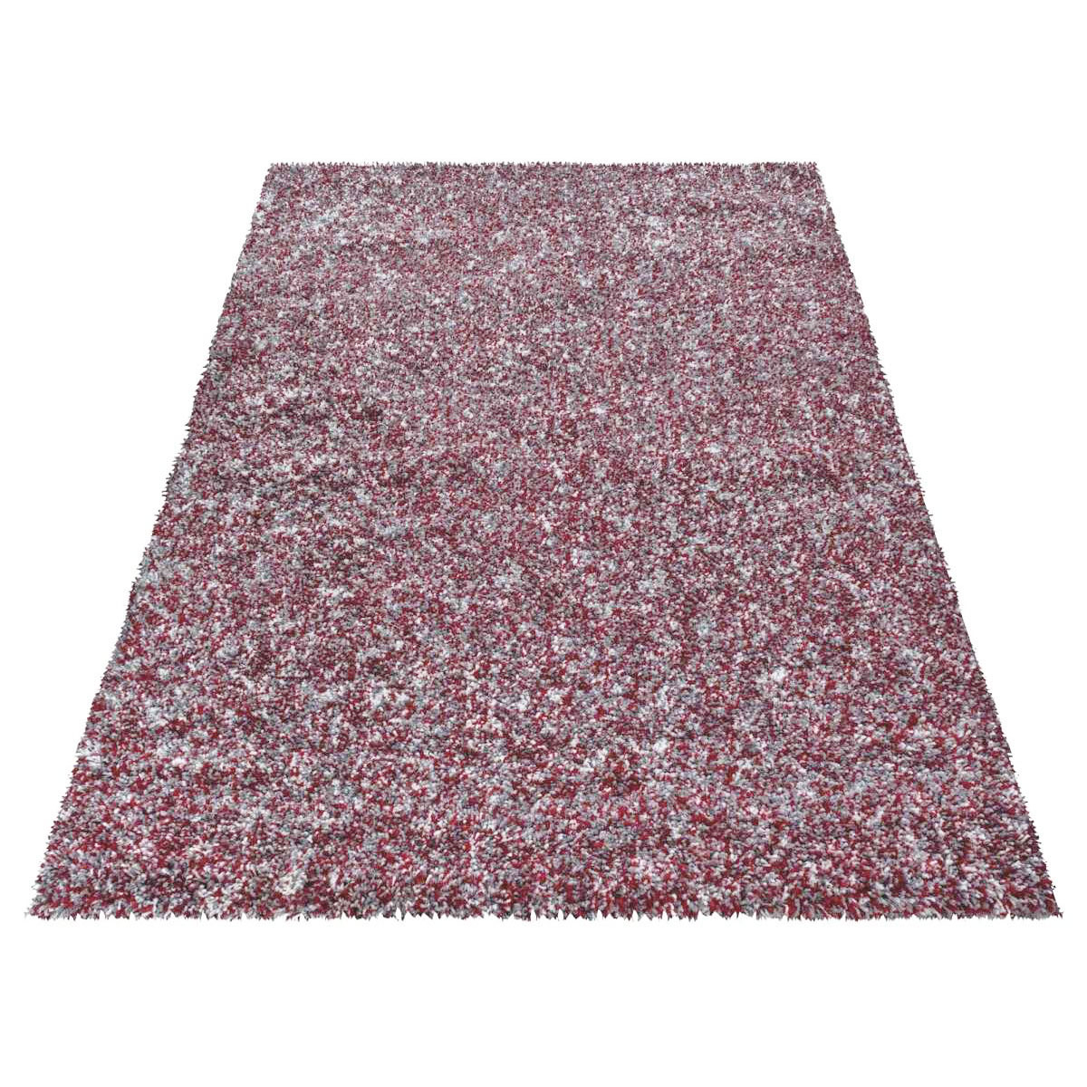 Χαλί (133X190) Spitishop Lanudo 4500A Red Χαλιά Σαλονιού Χειμερινά Shaggy Spitishop