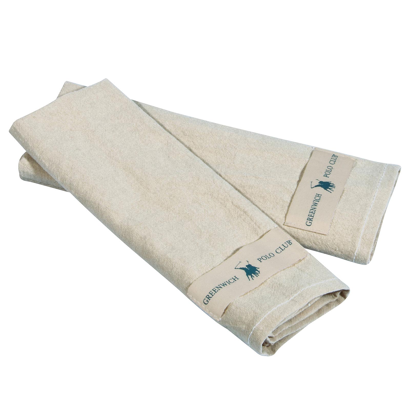 Ποτηρόπανα (Σετ 2τμχ) Greenwich Polo Club Essential 2637 Ecru