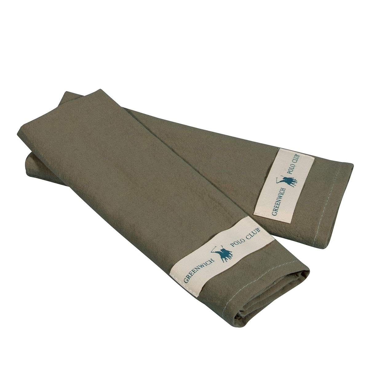 Ποτηρόπανα (Σετ 2τμχ) Greenwich Polo Club Essential 2460 Khaki