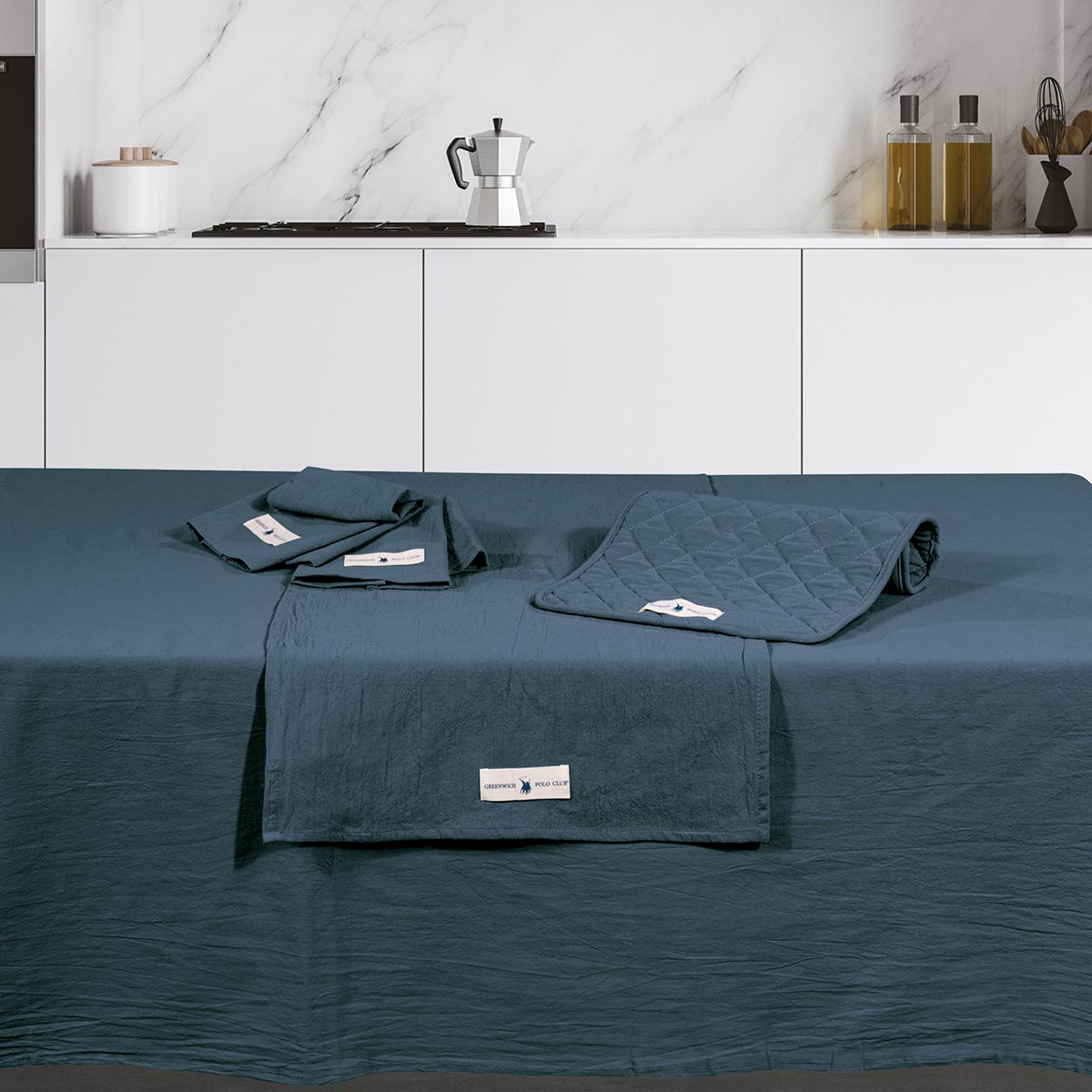 Τραπεζομάντηλο (140x240) Greenwich Polo Club Essential 2643 Blue