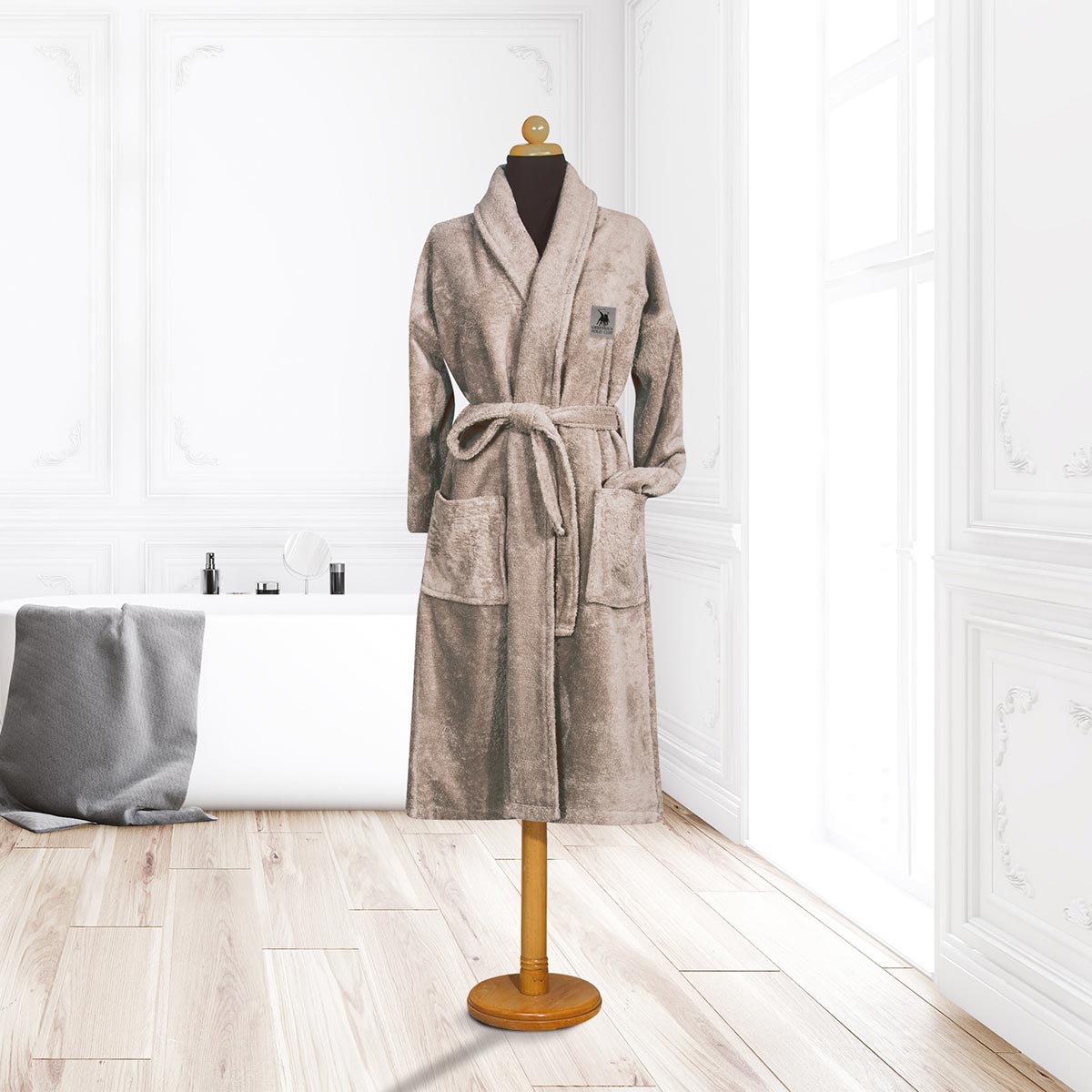 Μπουρνούζι Greenwich Polo Club Cozy 3202 Grey