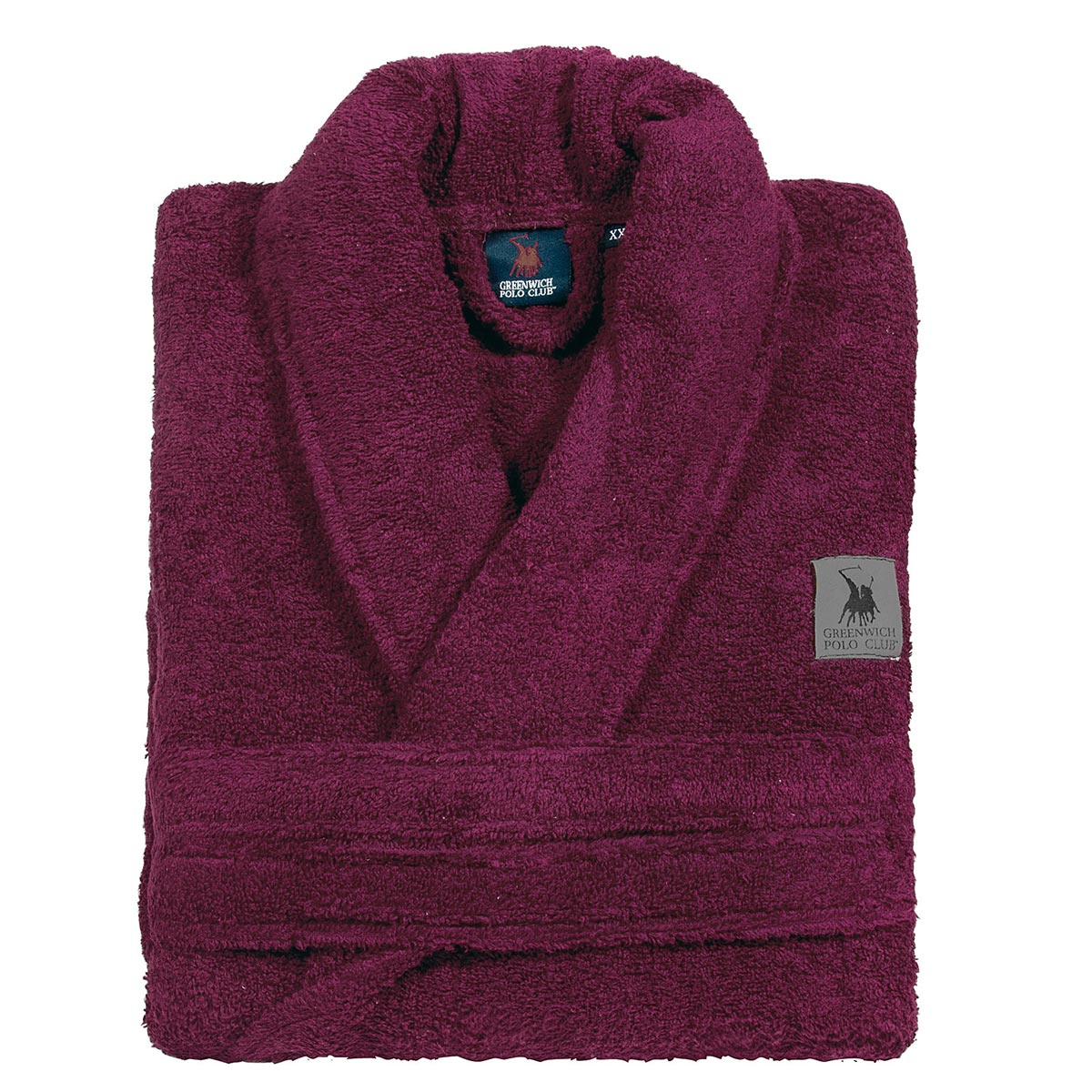 Μπουρνούζι Greenwich Polo Club Cozy 3209 Bordo Λευκά Είδη Μπάνιου Μπουρνούζια Ανδρικά Spitishop