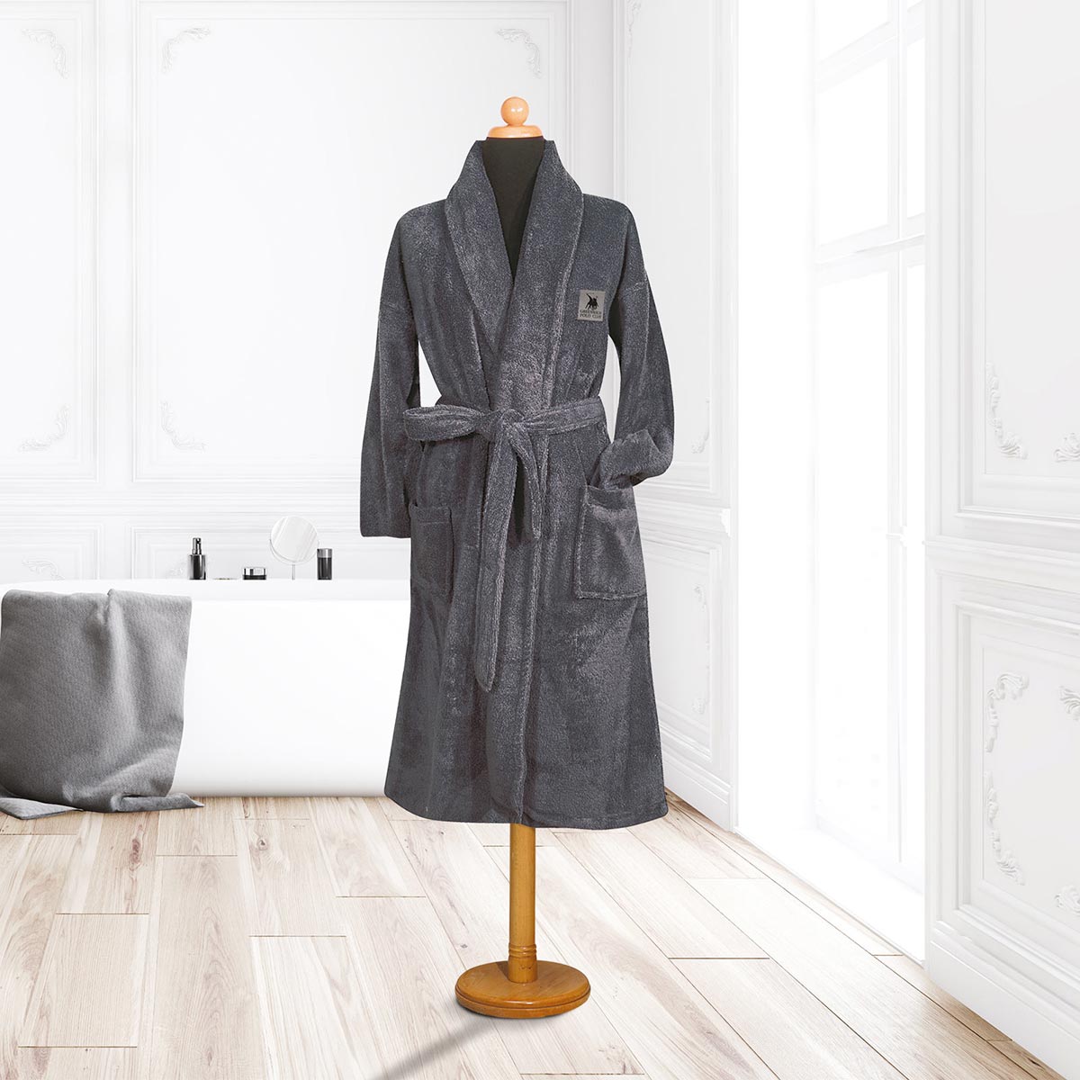 Μπουρνούζι Greenwich Polo Club Cozy 3203 Grey