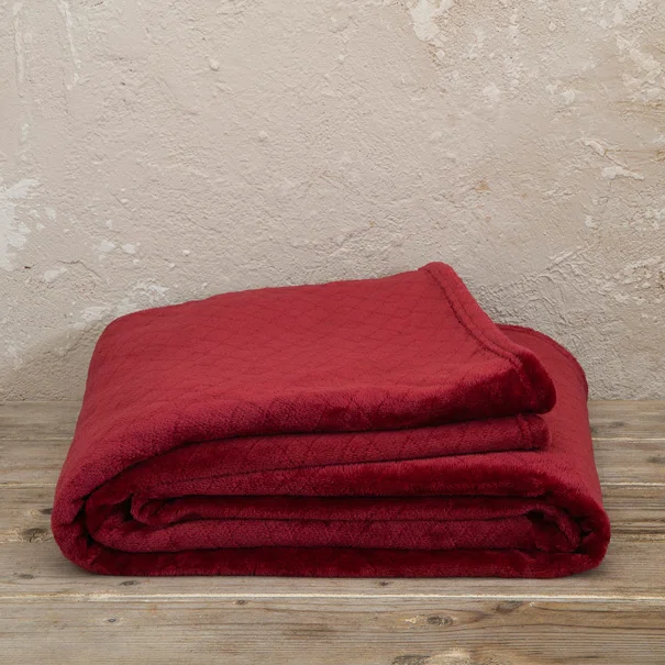 Ριχτάρι Καναπέ Διθέσιου Fleece (180x250) Kocoon Cosy Bordeaux