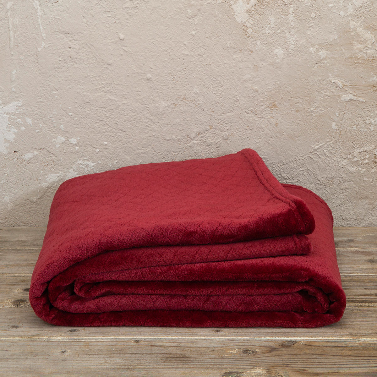 Ριχτάρι Καναπέ Τριθέσιου Fleece (180X300) Kocoon Cosy Bordeaux Λευκά Είδη Σαλονιού Ριχτάρια Χειμερινά Spitishop