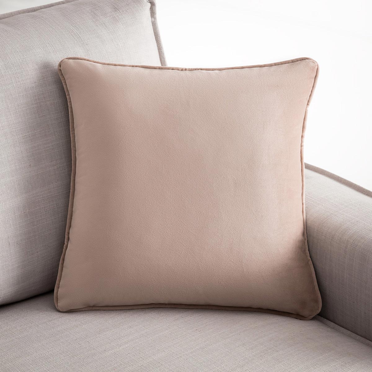 Διακοσμητική Μαξιλαροθήκη Βελουτέ (43x43) Gofis Home Winter Shell Beige 711/47