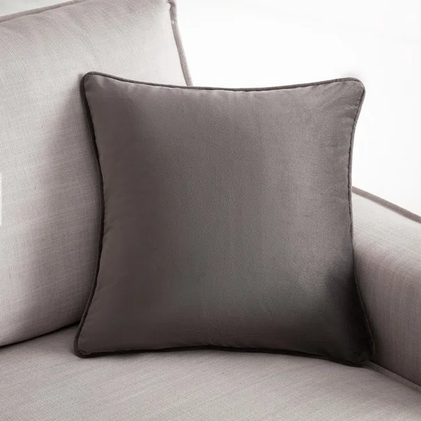 Διακοσμητική Μαξιλαροθήκη Βελουτέ (43x43) Gofis Home Winter Shadow Grey 711/48