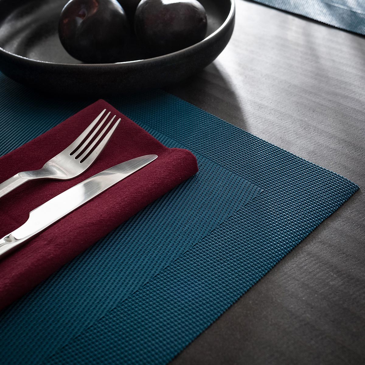 Σουπλά Πετσέτες Φαγητού (Σετ 8Τμχ) Gofis Home Waverly Jean Blue 132 09 Λευκά Είδη Κουζίνας & Τραπεζαρίας Spitishop