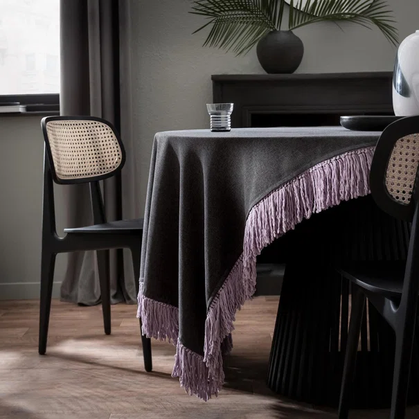 Τραπεζομάντηλο (165x165) Gofis Home Cersei Carbon Black 453/14