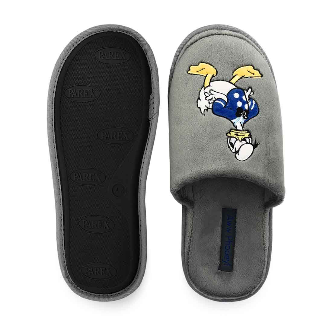Παντόφλες Παιδικές Parex 10126174 Γκρι Ένδυση Παιδική - Βρεφική Σπιτιού Χειμερινές Spitishop