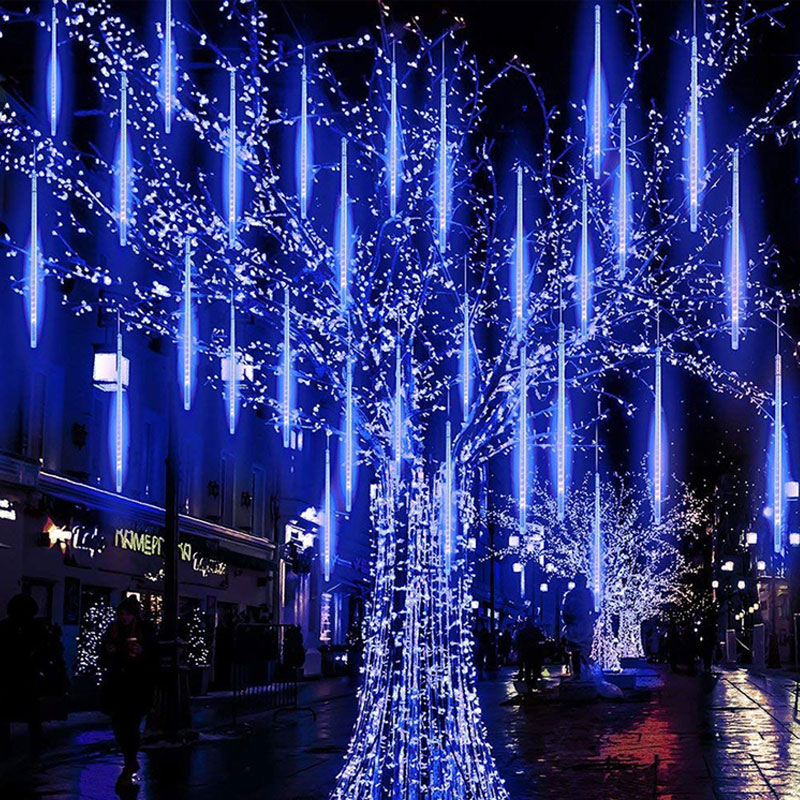 Χριστουγεννιάτικα Λαμπάκια 240 Led Μετεωρίτης 13 2Μ Ψυχρό Λευκό Flash Aca Snowdrop X062402451 Φωτιστικά Εξωτερικού Χώρου - Κήπου Spitishop