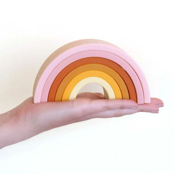 Πυραμίδα Στοίβαξης Α Little Lovely Company Rainbow Sunset SISTSU01