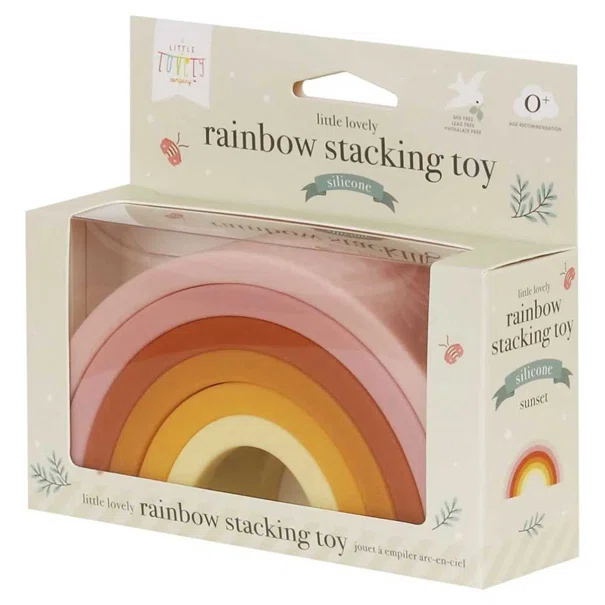Πυραμίδα Στοίβαξης Α Little Lovely Company Rainbow Sunset SISTSU01