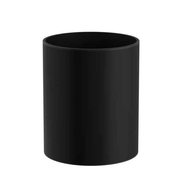 Καλάθι Απορριμμάτων (Φ20x24) Pam & Co 6lt 2024-403 Black Matt