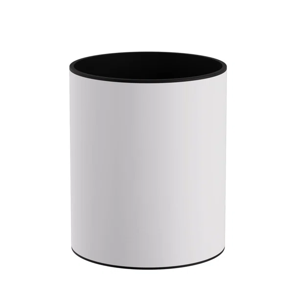 Καλάθι Απορριμμάτων (Φ20x24) Pam & Co 6lt 2024-033 White Matt