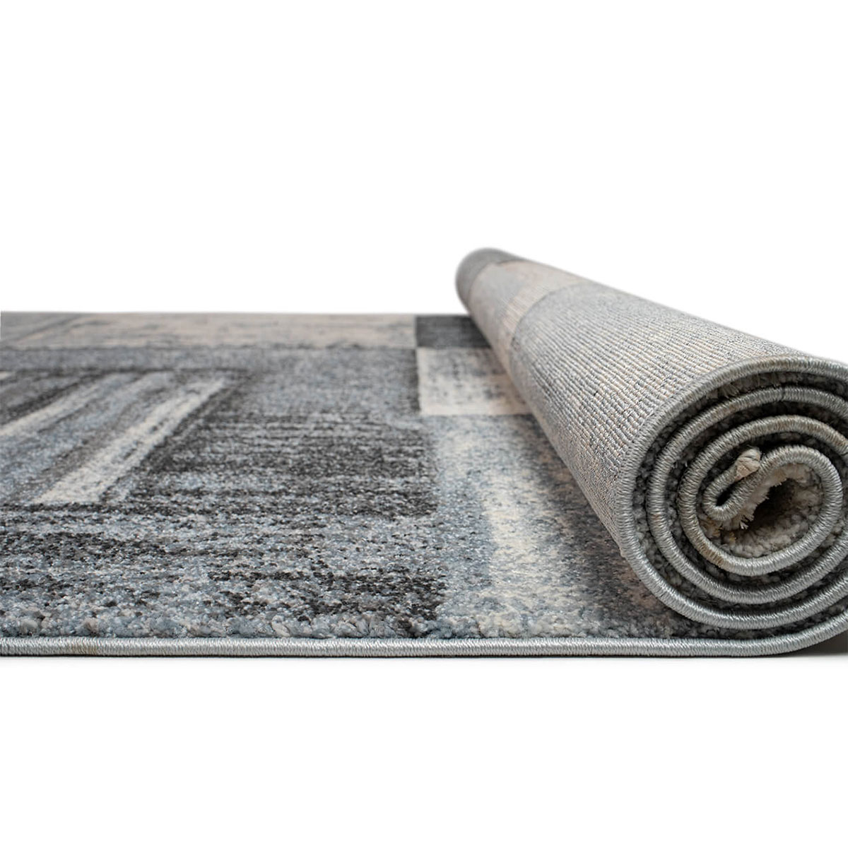 Χαλί Διαδρόμου (80X150) Βιοκαρπέτ Alva 3568A 78 Blue L Grey Χαλιά Διάδρομοι Spitishop