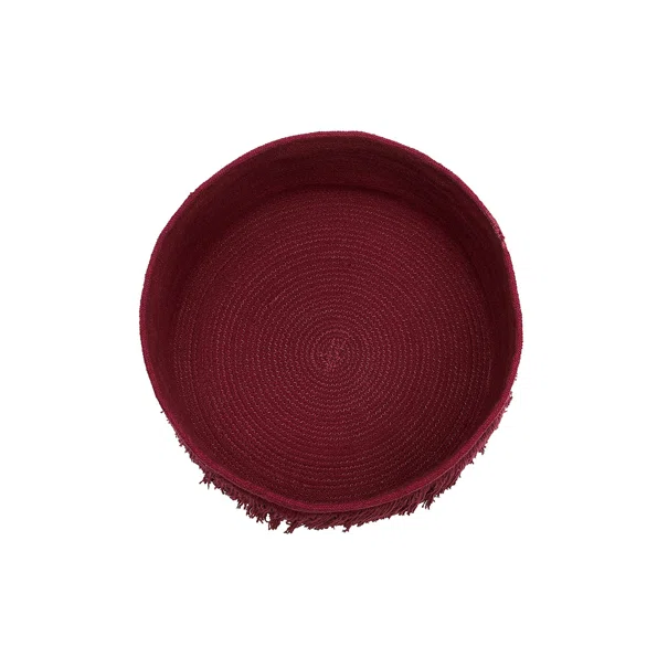 Καλάθι Αποθήκευσης (Φ45x30) Lorena Canals Fringes Savannah Red