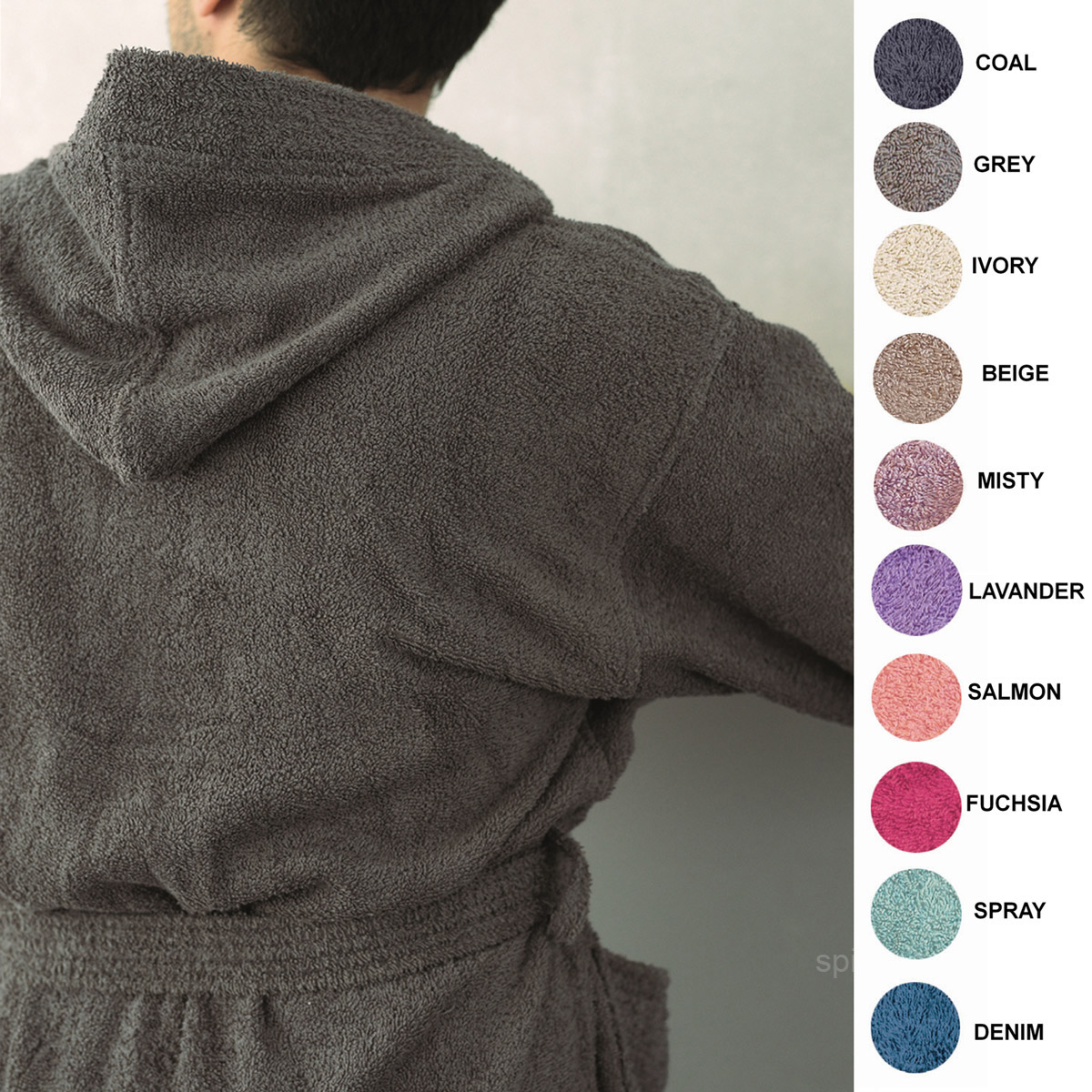 Μπουρνούζι Palamaiki Bathrobe Classic Grey