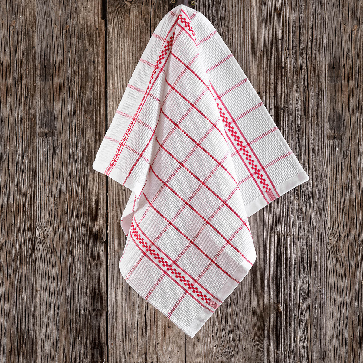 Πετσέτα Κουζίνας (45x65) Rythmos Sugar Red