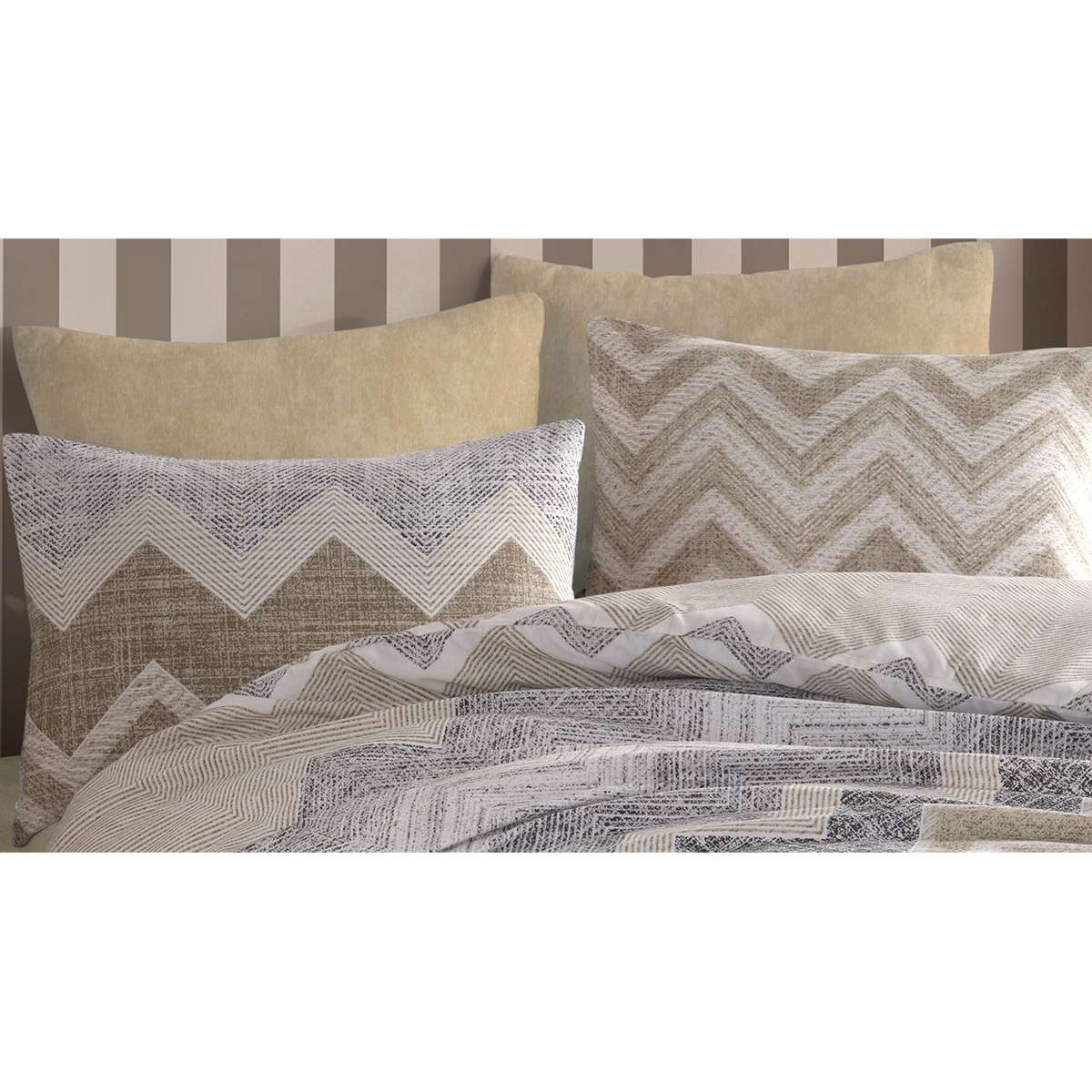 Μαξιλαροθήκη (50x70) Dimcol Αθηνά 406 Beige
