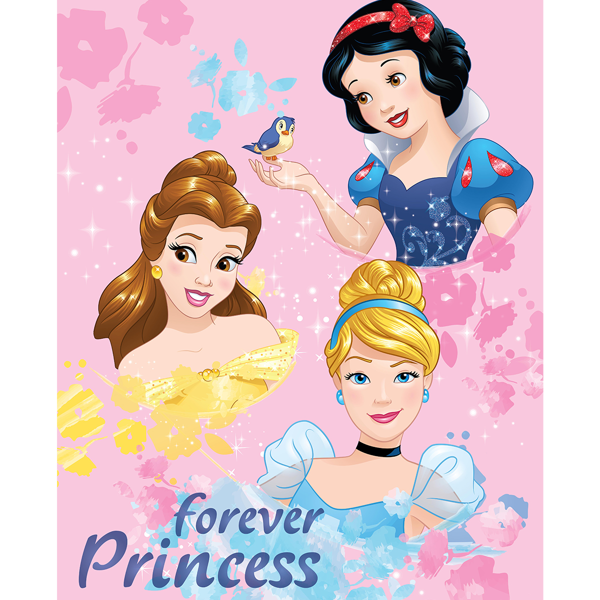 Κουβέρτα Fleece Κούνιας (130x170) Dimcol Disney Princess 045