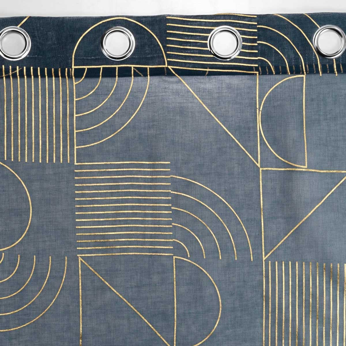 Κουρτίνα (140X240) με Τρουκς L-C Lineor Blue Or 1627247 Κουρτίνες Κρεβατοκάμαρας Spitishop