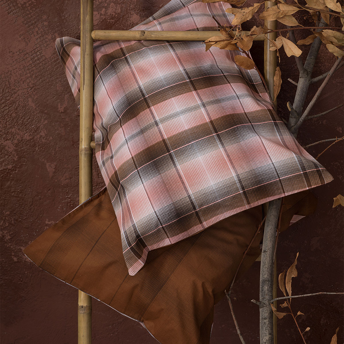 Παπλωματοθήκη Μονή (Σετ 160X240) 2 Όψεων Nima Bed Linen Alan Earth Λευκά Είδη Κρεβατοκάμαρας Παπλωματοθήκες Μονές Spitishop