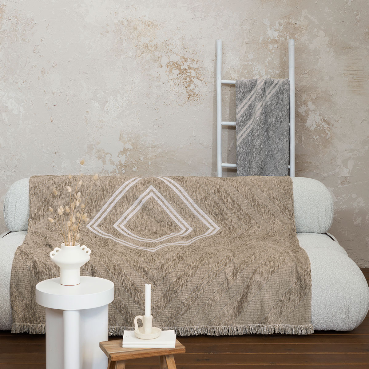 Ριχτάρι Καναπέ Τριθέσιου (180x300) Nima Living Amara Beige