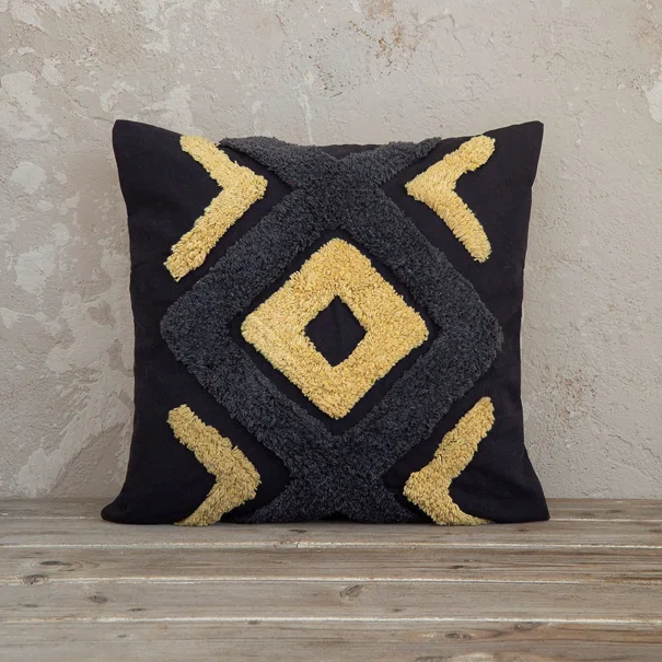 Διακοσμητικό Μαξιλάρι (45x45) Nima Deco Aziza Dark Grey