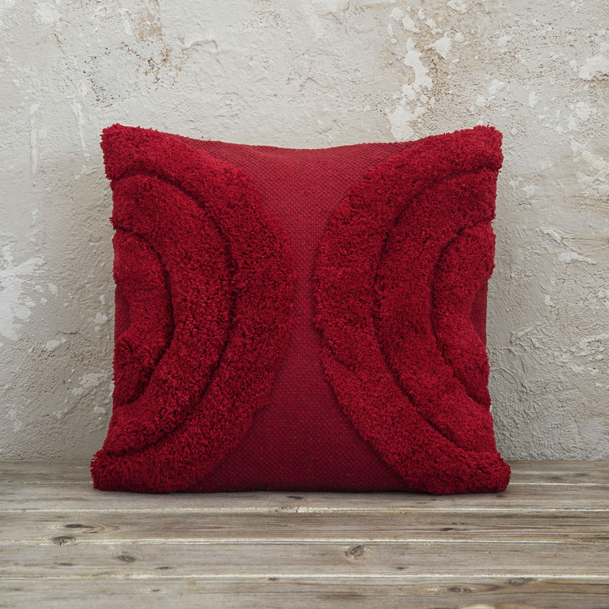 Διακοσμητικό Μαξιλάρι (45X45) Nima Deco Hanna Red Λευκά Είδη Σαλονιού Μαξιλάρια Διακοσμητικά Τετράγωνα Spitishop