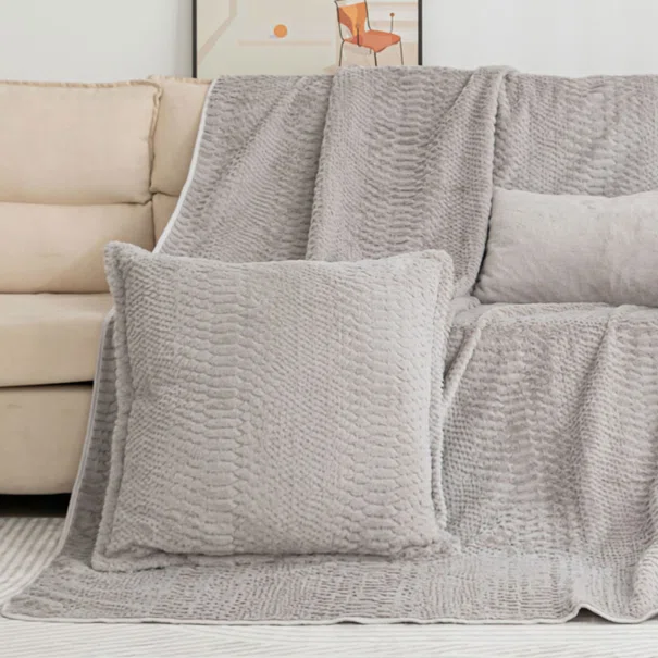Διακοσμητική Μαξιλαροθήκη Γούνινη (45x45) Silk Fashion NX201 L.Grey