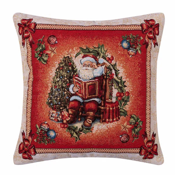 Χριστουγεννιάτικη Μαξιλαροθήκη (45x45) Silk Fashion W353