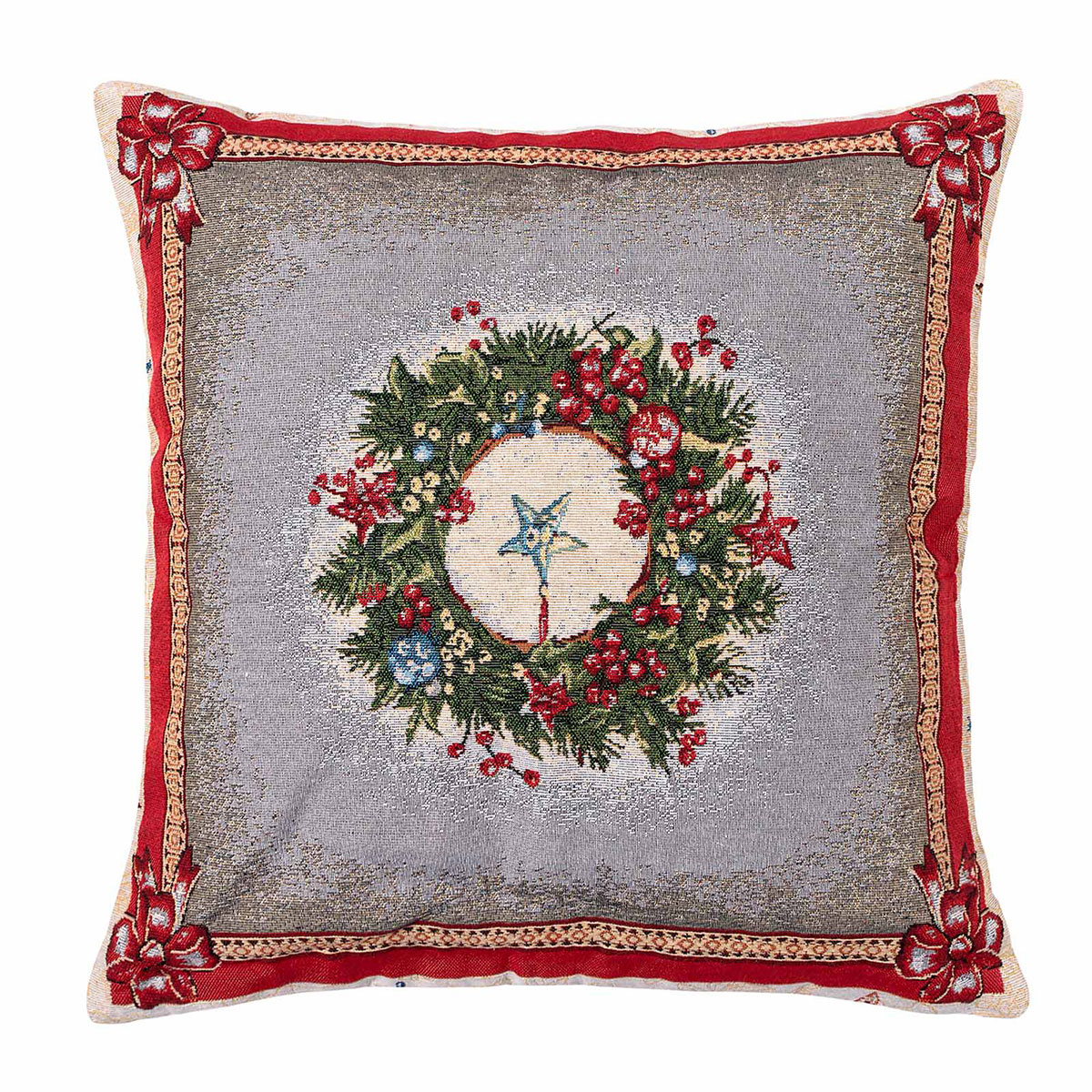 Χριστουγεννιάτικη Μαξιλαροθήκη (45x45) Silk Fashion W352