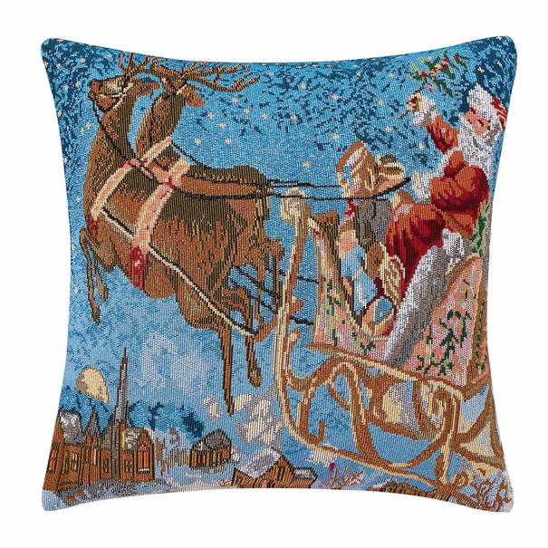 Χριστουγεννιάτικη Μαξιλαροθήκη (45x45) Silk Fashion W351-036
