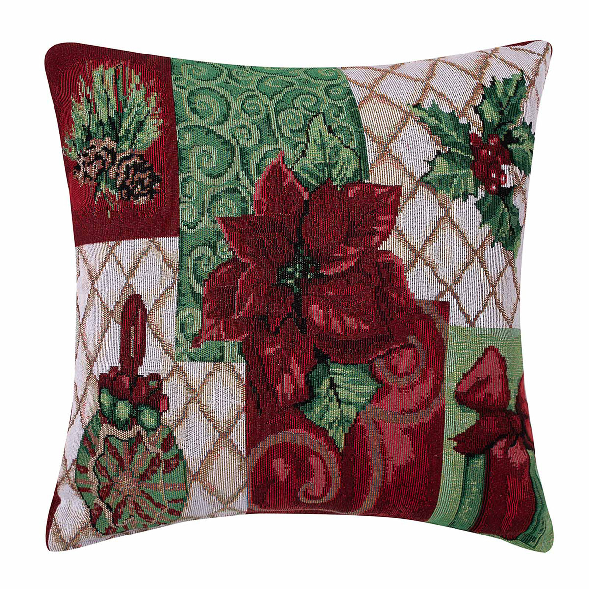 Χριστουγεννιάτικη Μαξιλαροθήκη (45x45) Silk Fashion W351-007