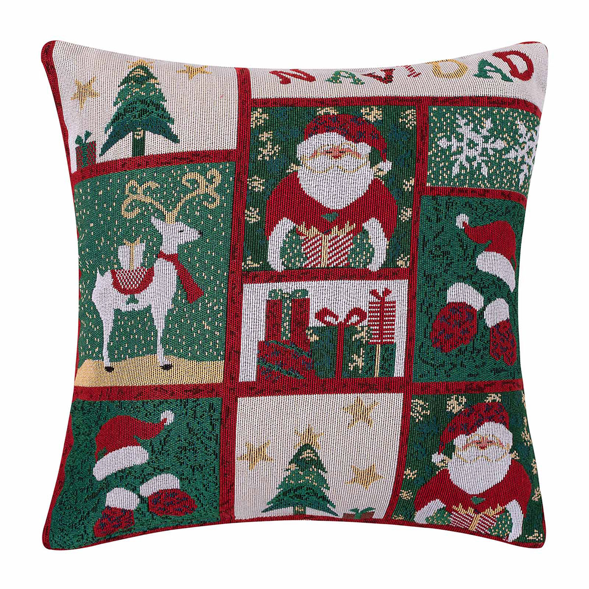 Χριστουγεννιάτικη Μαξιλαροθήκη (45x45) Silk Fashion W351-126
