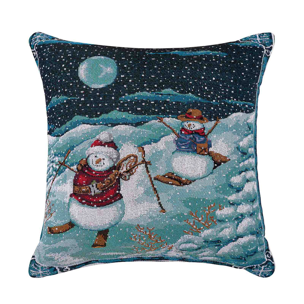 Χριστουγεννιάτικη Μαξιλαροθήκη (45x45) Silk Fashion Xmaspillow1