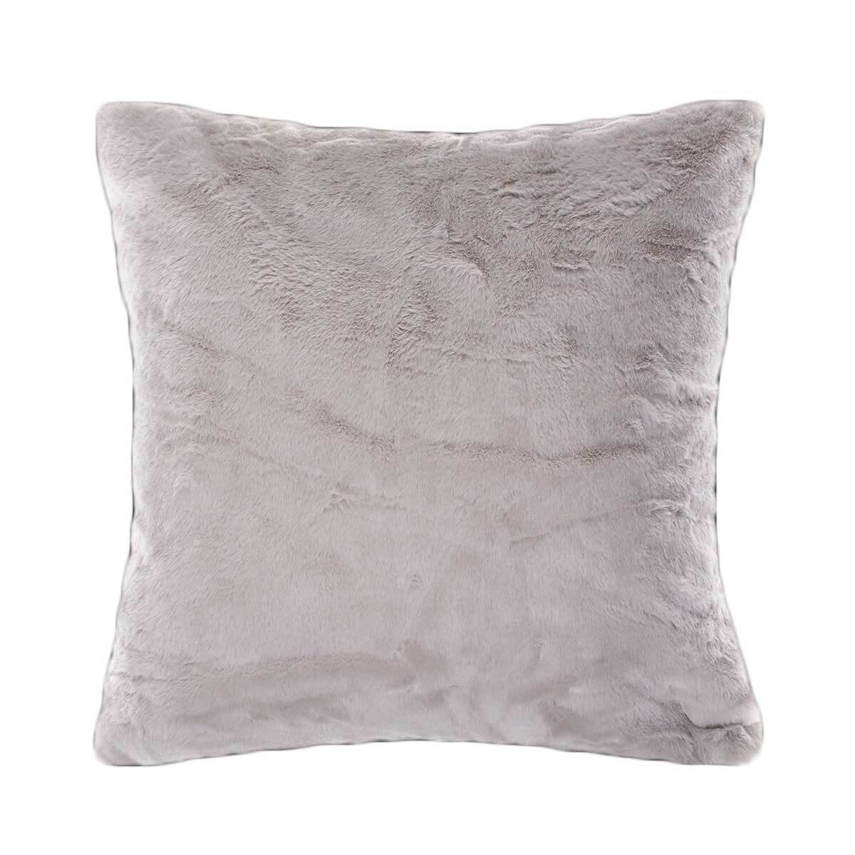 Διακοσμητική Μαξιλαροθήκη Γούνινη (45x45) Silk Fashion NX202 L.Grey