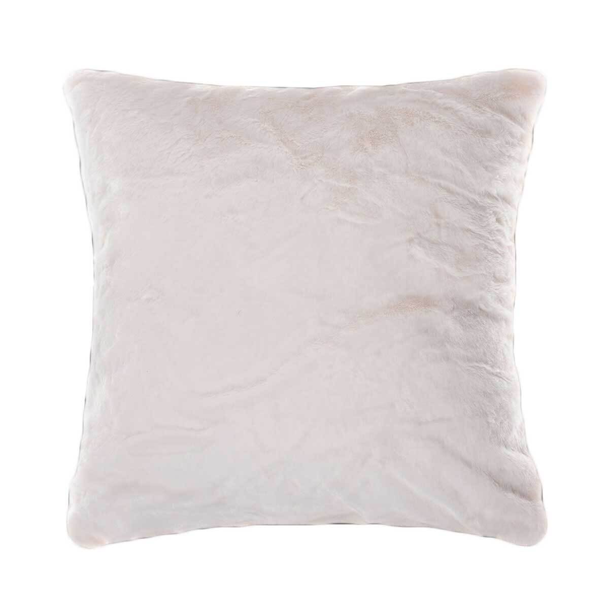 Διακοσμητική Μαξιλαροθήκη Γούνινη (45x45) Silk Fashion NX202 Ivory