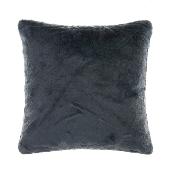 Διακοσμητική Μαξιλαροθήκη Γούνινη (65x65) Silk Fashion NX202 Anthracite