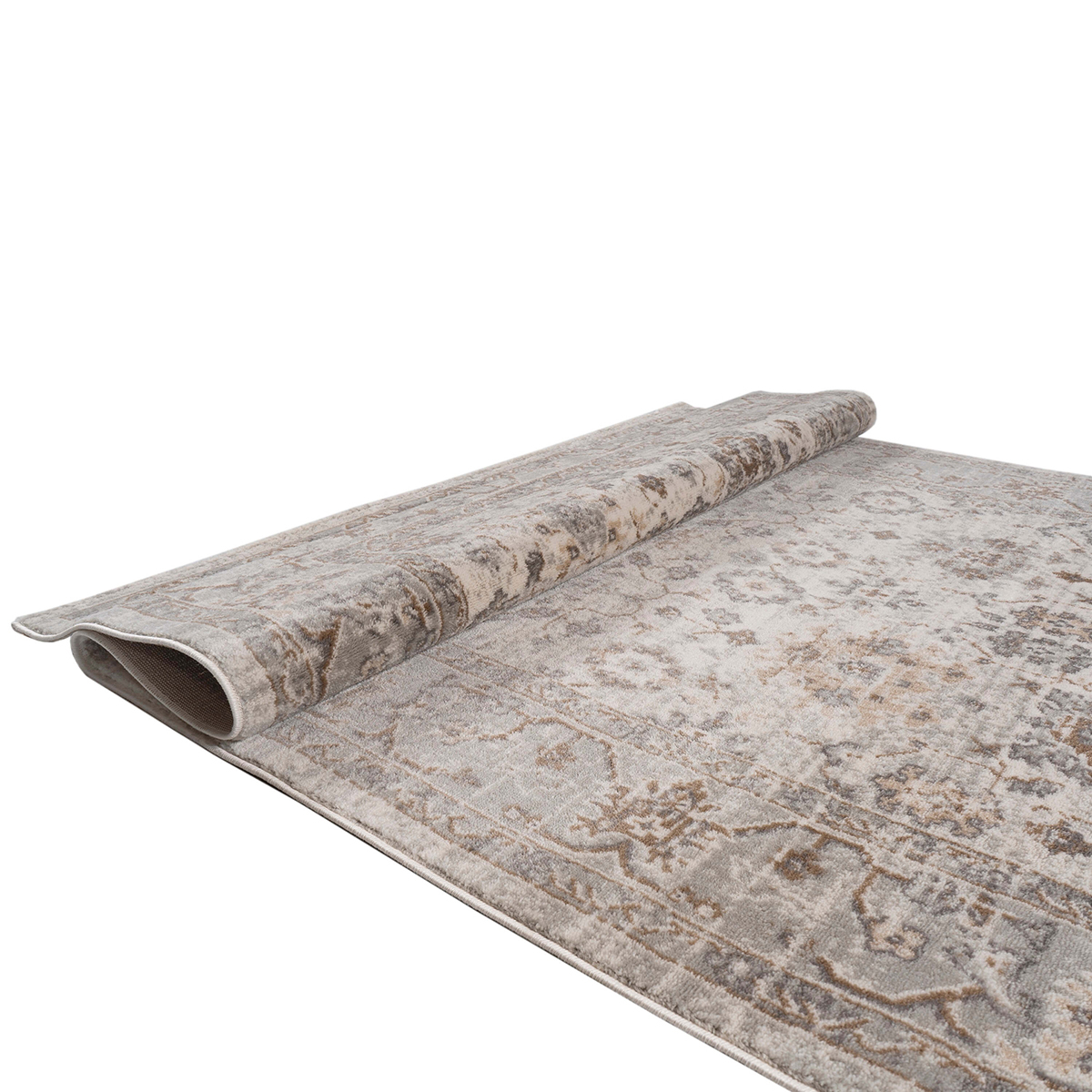 Χαλί (200X290) Polcarpet Estia 2571 D Grey White Χαλιά Σαλονιού Χειμερινά Κλασικά Spitishop
