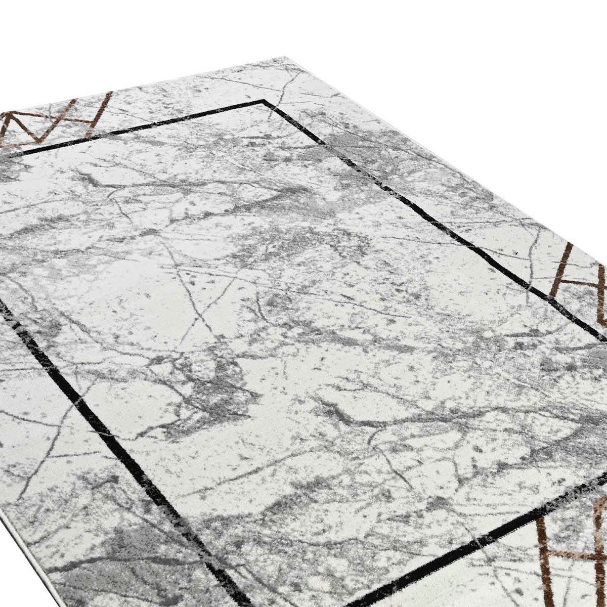 Χαλιά Κρεβατοκάμαρας (Σετ 3Τμχ) Polcarpet Estia 3748 Grey White Σετ Spitishop