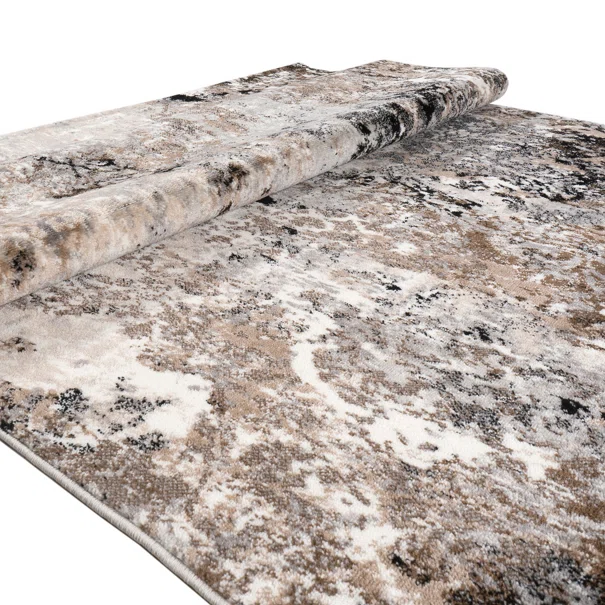Χαλιά Κρεβατοκάμαρας (Σετ 3τμχ) Polcarpet Estia 4871 Black/Beige