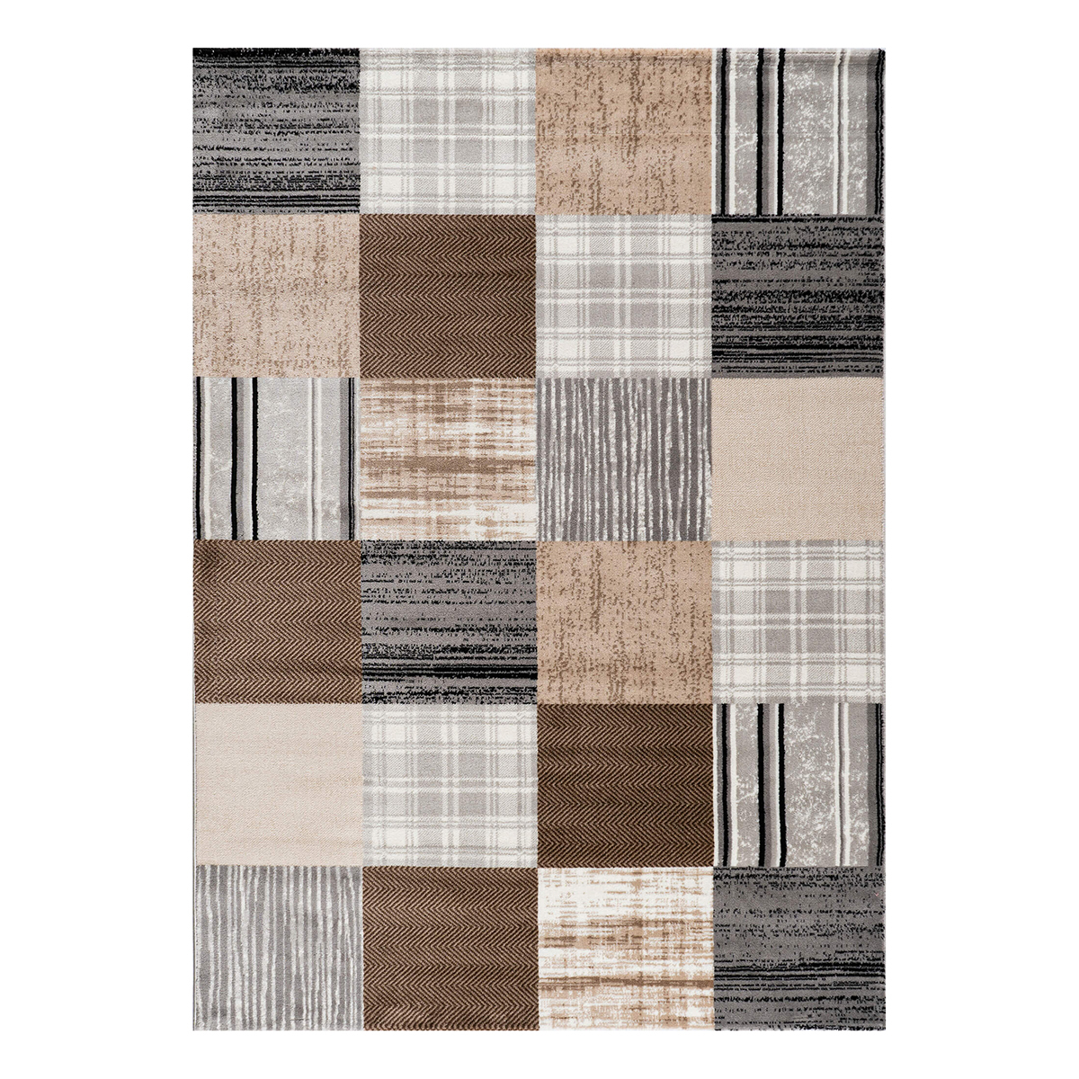 Χαλί (200X290) Polcarpet Estia 1694 Beige Grey Χαλιά Σαλονιού Χειμερινά Μοντερνα Spitishop